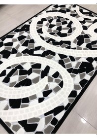 Resim Kaşmir Halı Jade 146X233 Je 0024-03 Siyah Beyaz 4 M2 Halı ! 