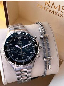 Resim Rms Romanson 2 Yıl Garantili Çelik Kordon Çelik Kasa 5 Atm Suya Dayanıklı Erkek Kol Saati Ag1503.01 Gri 