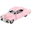Resim Die Cast 1:32 Retro Klasik Coupe Çek Bırak Araba Pembe 