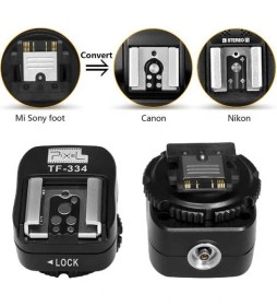 Resim Pixel Sony Rx1 Rx100Iı Hx50, A6000 A6300 A6500 İçin Canon-Nikon Hot Shoe Converter Tf-334 
