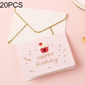 Resim 20 Adet 3d Zarflı Şükran Günü Kartı For With Envelope Diğer Krem 