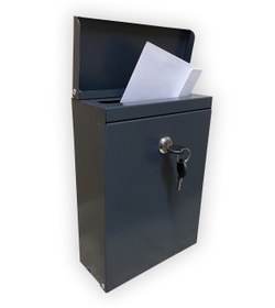 Resim veta metal Metal Posta Kutusu-dekoratif Duvara Montaj-antrasit 