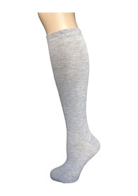 Resim Design DESIGN PAMUKLU ÇOCUK DİZALTI OKUL ÇORABI-Gri 