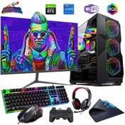 Resim ROGAME I5 12400f 16gb Ddr4 480ssd 6gb Rtx3050 24" Monitörlü Oyun Bilgisayarı (GAMİNG SET) 