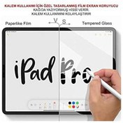 Resim iPad 6. Nesil Uyumlu A1893 Ekran Koruyucu Paperlike Kırılmaz Cam 