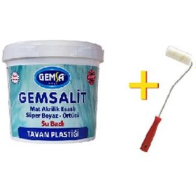 Resim GEMSA BOYA Gemsalit Tavan Boyası Su Bazlı Süper Beyaz 9kg 