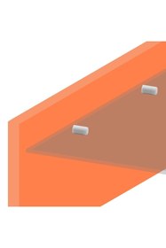 Resim Badem10 Raf Pimi Plastik Başlı Cam Tutucu Çivisi Mobilya Dolap Pimi Beyaz (100 Adet) 