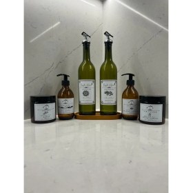 Resim Büyülü Home 3lü Set 6 Parça 2li 750ML Yağdanlık 2li 250ML Sıvı Sabunluk 2li Pamukluk 3lüset 