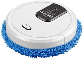 Resim kajilai 3'ü 1 arada Robot Temizleyici Islak ve Kuru Fırçalama Nemlendirme Otomatik Temizleme USB Şarj (Beyaz) 