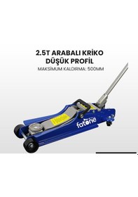Resim Fatone 2,5 Ton Arabalı Kriko Düşük Profil 