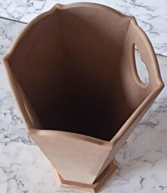 Resim Bengi Ticaret Hobi Adn 90187 Ahşap Mdf Ham Şemsiyelik Vazosu Büyük Model Kutuda Sevk El Yapım 