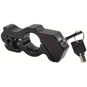 Resim Hightower Siyah Kilit Alüminyum Alaşım Motosiklet Ve Scooter İçin Çalma Emniyeti Kask Kilidi Dayanıklı Aksesuar 