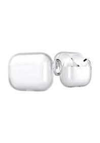 Resim Movenchy Apple Uyumlu AirPods Pro 2 2.nesil Shell Kılıf - Şeffaf Gri 