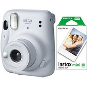 Resim Instax Mini 11 10'lu Film Beyaz Fotoğraf Makinesi Fujifilm
