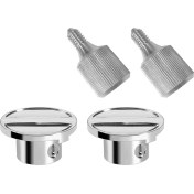 Resim 2set Paslanmaz Çelik Ek Knob Başparmak Vidaları Stand Mikserleri Ek Kapağı Hub Için Göbek Vidalı Aksesuar (Yurt Dışından) 