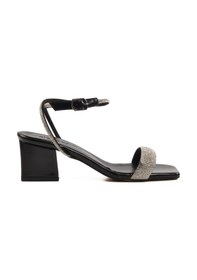 Resim Pierre Cardin Pc-54670 Z Siyah Kadın Taşlı Abiye Sandalet Siyah 