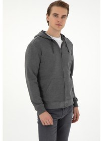 Resim U.s. Polo Assn. Erkek Antrasit Melanj Hırka Örme 50293447-vr081 Antrasit Melanj 