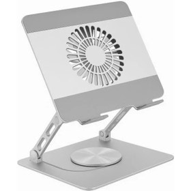 Resim CoverZone K8 | Şok Soğutma Profesyonel Dizüstü Bilgisayar Notebook Soğutucu Laptop Stand Oyuncu Laptoplarına Özel Tek Büyük Fanı Ile Hızlı Soğutma 1 Type-C Giriş 360 Derece Döner 