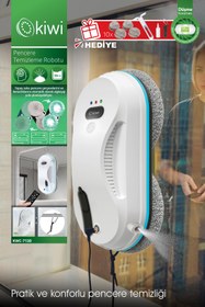 Resim Kiwi Kwc-7130 Uzaktan Kumandalı Sıvı Püskürtmeli Cam Silme Robotu 