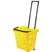 Resim Rafburada Rafburada®40Lt Saplı Plastik Alışveriş, Market, Çamaşır Sepeti 