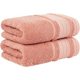 Resim Pamuk Havlu Ladin Yumuşak Ve Su Emici Banyo Havlusu 50x90 Şampanya 