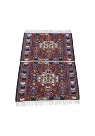 Resim Zehra Abla Halı El Dokuma Benzersiz İran Sine Yün Kilim 6276 