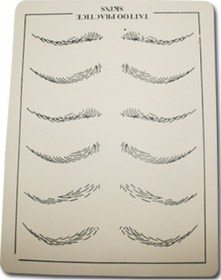 Resim Kalıcı Makyaj Makinesi Kaş Şablonlu Suni Deri Pratik Deri 