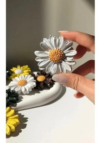 Resim Bernami Biblo Pinterest 4 Lü Papatya Magnet , Buzdolabı Magneti Beyaz Dekoratif Obje El Yapımı 