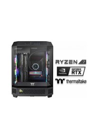 Resim Thermaltake Astro X70 R7-7800X3D 32 GB 1 TB Nvme SSD 32 GB RTX5090 Dos Masaüstü Oyuncu Bilgisayar 