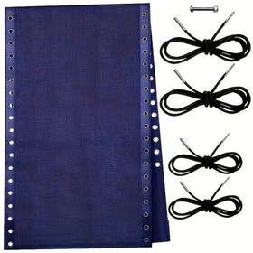 Resim Gateesat 6'lı Sıfır Yerçekimi Sandalye Kumaş Takımı 4 İp Mavi Yedek Kumaş Seti 