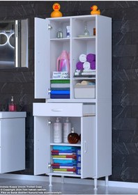 Resim Modilayn 3 Kapılı Tek Çekmeceli Çok Amaçlı Dolap 