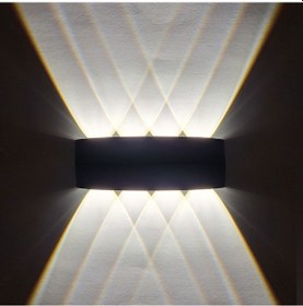 Resim Haiti 4'lü Çift Yönlü Duvar Led Aplik Gün Işığı Işık Siyah 