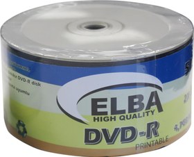 Resim Elba Dvd-R 4,7GB-120MIN 50li 16X Printable Dvd-R Shrink 