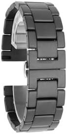 Resim PSR aksesuar Parlak Siyah Mat Seramik Metal Kordon-Parlak Siyah Huawei Watch GT 3 46mm ile uyumlu 