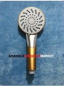 Resim Yms 3 Fonksiyonlu Duş Başlığı Krom Kaplı Hafif Sarı Renk Diğer 