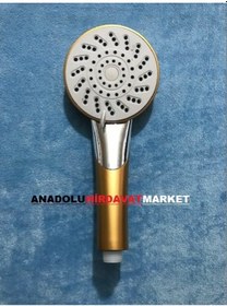 Resim Yms 3 Fonksiyonlu Duş Başlığı Krom Kaplı Hafif Sarı Renk Diğer 