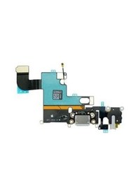 Resim iPhone Uyumlu 6 Şarj Soketi Kulaklık Mikrofon Film Bordu Gri 