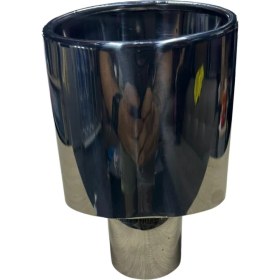 Resim Krom Elips Model Tekli Büyük Egzoz Ucu | Paslanmaz Çelik & Şık Tasarım 