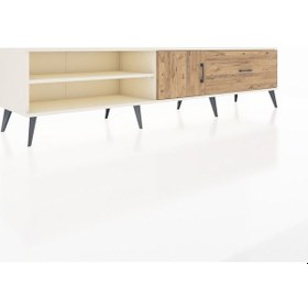 Resim Hyperion Tv Ünitesi 2 Raflı Tek Çekmeceli Tek Kapaklı 220x44x51 Aytaşı-çam Atlas Çam/atlas Çam - Aytası 