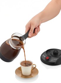 Resim KİWİ KCM-7514 CAM CEZVE TÜRK KAHVE MAKİNESİ 