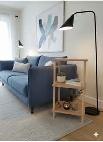 Resim PEKA 2 Raflı Köşe Ve Yan Sehpa – Çok Amaçlı Modern Çevir Kur Fiskos Sehpa 