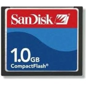 Resim Sandisk PCMCIA-CF Compact Flash Adaptör + 1GB Compact Flash Kart 