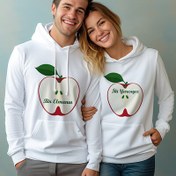 Resim Bir Elmanın İki Yarısı Sevgili Sweatshirt 