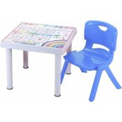Resim Depootoptan Sağlam Plastik Mandella Rubi Ingilizce Desenli Çocuk Masası 1 Ade (533367129) 