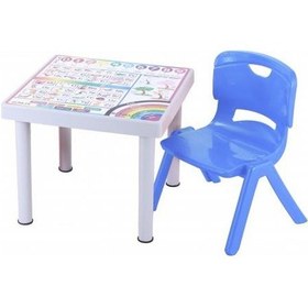 Resim Depootoptan Sağlam Plastik Mandella Rubi Ingilizce Desenli Çocuk Masası 1 Ade (533367129) 