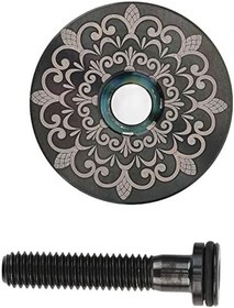 Resim WINH Üst Kapak Totem Bisiklet Kaskı Yol Bisikleti için Titanyum Alaşımlı Siyah Yol Bisikleti için Üst Kapak 