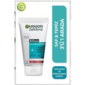 Resim Garnier Saf ve Temiz 3'ü 1 Arada Yüz Temizleme Jeli 150 ML 