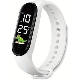 Resim Gaojunshop01 Sevimli Dinozor Led Spor Ve Günlük Kullanım Saati Açık Yeşil Diğer 
