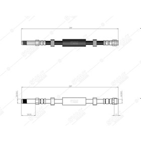 Resim SVAC 10-221 Fren Hortumu Arka Axd Axe Axb Brs VW Transporter 1.9-2.5 TDI 2003-2009 