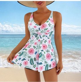 Resim Kadın Rahat Mayo Etek Daş Ticaret Tankini Avrupa Ve Amerika Bönmüz Mayo Kadın S Çok Renkli Altın 